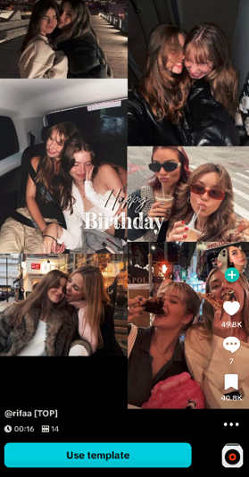 friend birthday capcut template