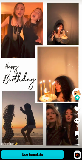 happy birhtday capcut template