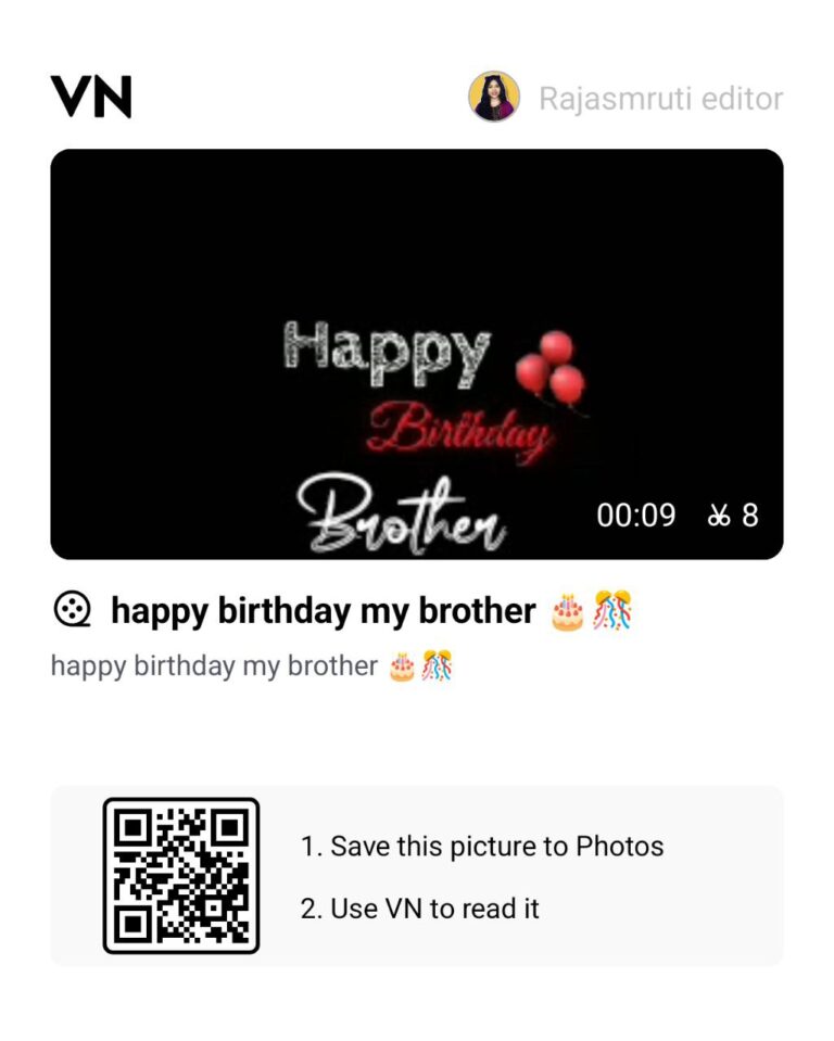 Birthday Video Editing Templates for VN App — Latest Trending Codes ...