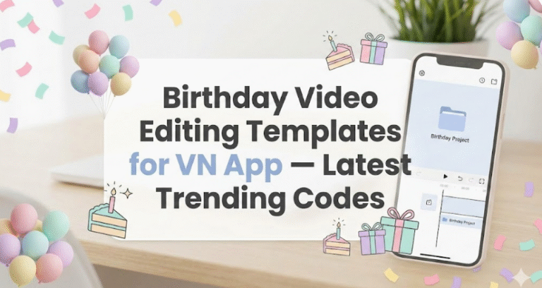 Birthday Video Editing Templates for VN App — Latest Trending Codes ...